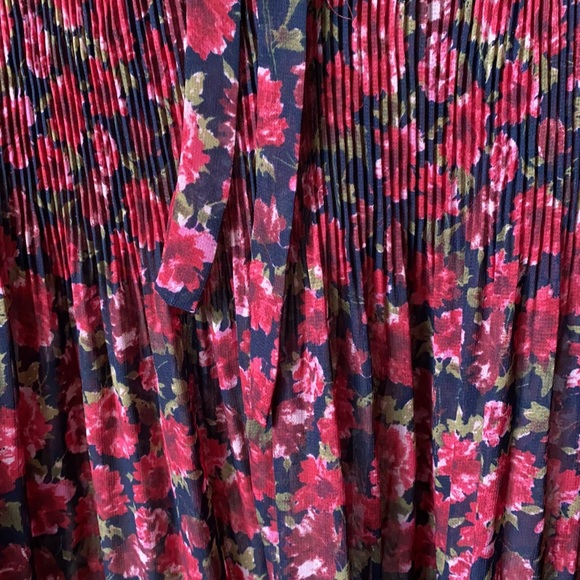 Ralph Lauren Blouse Floral Full Sleeve Tie Collar - Picture 4 of 5